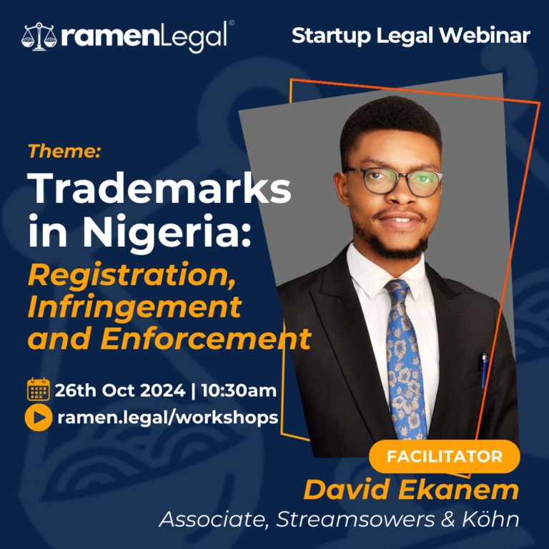 Startup Legal Webinar: Trademarks In Nigeria