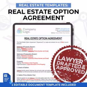 Real Estate Option Agreement
