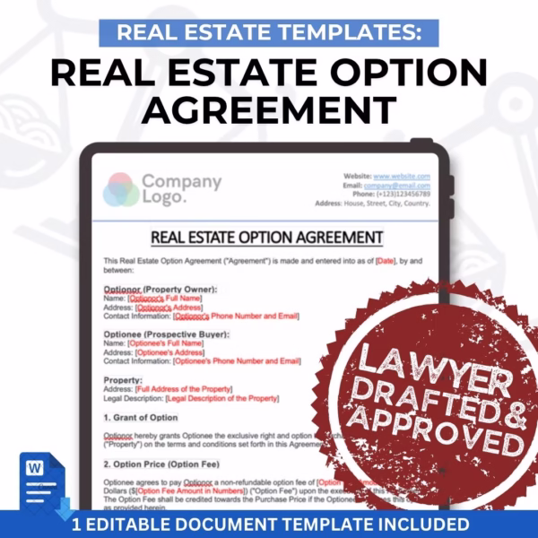 Real Estate Option Agreement